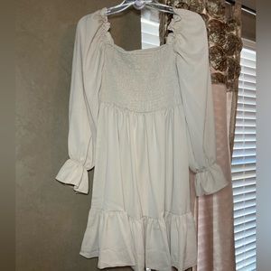 Romantic cream dress